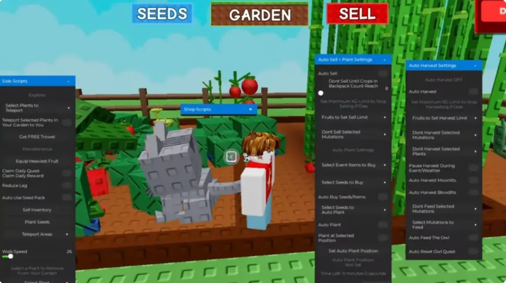 Automate Grow a garden